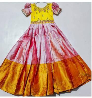 NEW LAUNCING KIDS GOWN kanjivaram silk Affordable kids wear Mumbai
